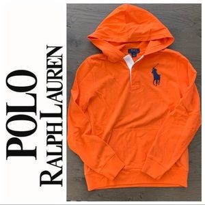 POLO Ralph Lauren hooded rugby long sleeved shirt